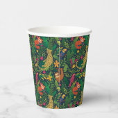 Gobelets En Papier Hand Drawn Rainforest Animals Paper Cups (Droite)