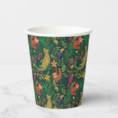 Gobelets En Papier Hand Drawn Rainforest Animals Paper Cups (Recto)
