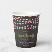 Gobelets En Papier Hanging Love Hearts Petit Baby shower amoureux (Verso)