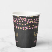 Gobelets En Papier Hanging Love Hearts Petit Baby shower amoureux (Droite)