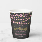 Gobelets En Papier Hanging Love Hearts Petit Baby shower amoureux (Recto)