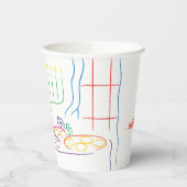 Gobelets En Papier Hanoukka Dîner de vacances 8 oz. (Gauche)