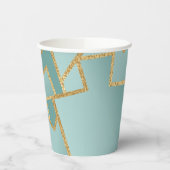 Gobelets En Papier Hanoukka Game On Bluish Dreidels 8 oz. (Gauche)