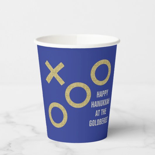 Gobelets En Papier Hanoukka Hug Sameach 8 oz. (Gauche)