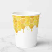 Gobelets En Papier Happ-Bee Anniversaire d'abeilles thème Fête des en (Verso)