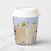 Gobelets En Papier Happy Bar Mitzvah Jerusalem Kotel Western Wall (Droite)