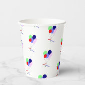 Gobelets En Papier Happy Birthday Balloons  (Recto)