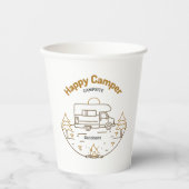 Gobelets En Papier Happy Camper Camper (Recto)