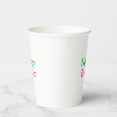 Gobelets En Papier Happy easter boho vert rose enfants ajouter nom ti (Droite)
