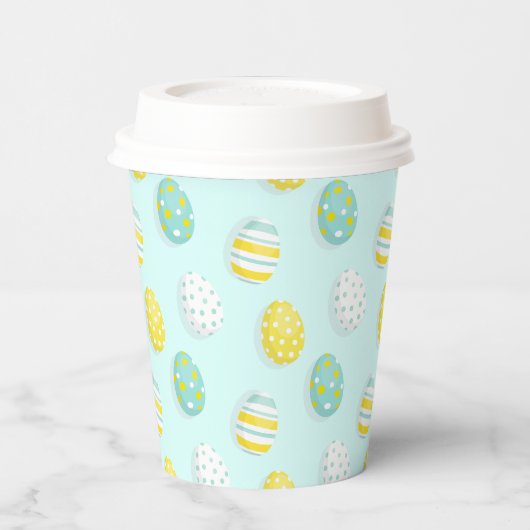 Gobelets En Papier Happy Easter Egg Pattern  (Gauche)