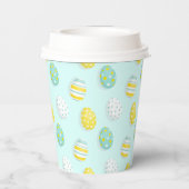 Gobelets En Papier Happy Easter Egg Pattern  (Verso)