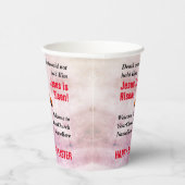 Gobelets En Papier HAPPY EASTER | Jésus est l'Église ressuscité (Droite)