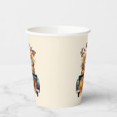 Gobelets En Papier Happy Fall Y'all - Camion rustique avec Citrouille (Gauche)