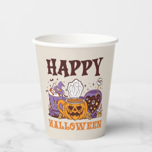 Gobelets En Papier Happy Halloween café brasse