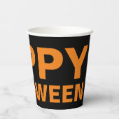 Gobelets En Papier Happy Halloween Design Tasse papier (Verso)