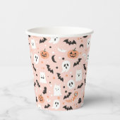 Gobelets En Papier Happy Halloween Éffrayant Cute & Festive Halloween (Recto)