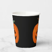 Gobelets En Papier Happy Halloween Jack-o'-lantern Illustration Art (Gauche)