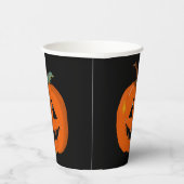 Gobelets En Papier Happy Halloween Jack-o'-lantern Illustration Art (Droite)