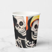 Gobelets En Papier Happy Halloween Skeletons (Droite)