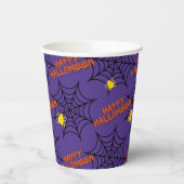 Gobelets En Papier Happy Halloween Spider Web (Gauche)