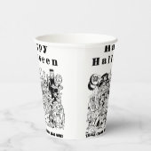 Gobelets En Papier Happy Halloween Trick ou Treat Éffrayant Illustrat (Droite)