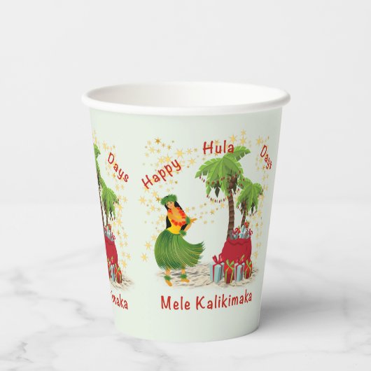 Gobelets En Papier Happy Hula Days Paper Cup (Verso)