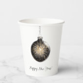 Gobelets En Papier Happy New Year Fireworks Ball (Recto)