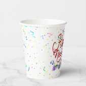 Gobelets En Papier Happy New Year - Gold Text (Droite)