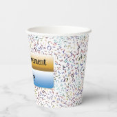 Gobelets En Papier Happy Retirement Custom Teacher Letter Scramble (Verso)