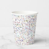 Gobelets En Papier Happy Retirement Custom Teacher Letter Scramble (Droite)