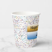 Gobelets En Papier Happy Retirement Custom Teacher Letter Scramble (Recto)