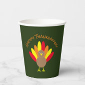 Gobelets En Papier Happy Thanksgiving (Recto)