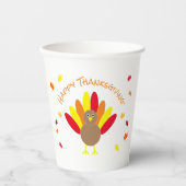 Gobelets En Papier Happy Thanksgiving (Recto)