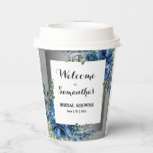 Gobelets En Papier Harmonie botanique : Fête des mariées argentée (Verso)