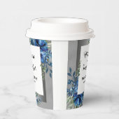 Gobelets En Papier Harmonie botanique : Fête des mariées argentée (Droite)