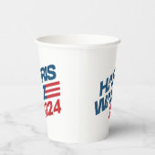 Gobelets En Papier Harris Walz Élection 2024 (Droite)