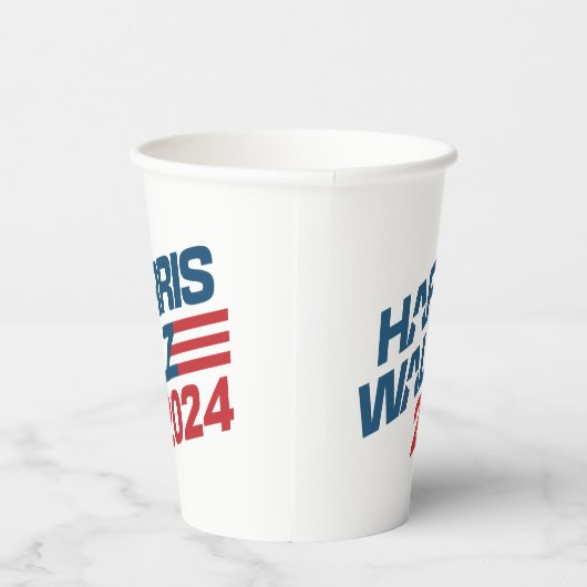 Gobelets En Papier Harris Walz Élection 2024 (Droite)