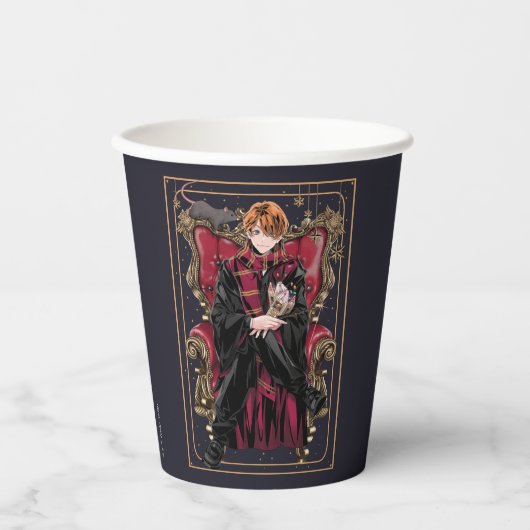 Gobelets En Papier HARRY POTTER™ | Anime Ron Weasley Assis (Recto)