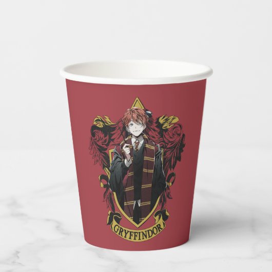 Gobelets En Papier HARRY POTTER™ | Anime Ron Weasley House Crest (Verso)