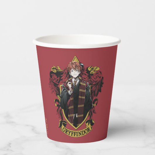 Gobelets En Papier HARRY POTTER™ | Anime Ron Weasley House Crest (Recto)