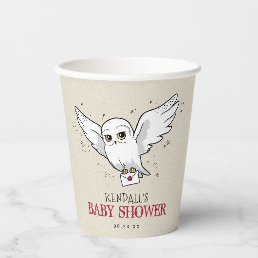 Gobelets En Papier Harry Potter | Baby shower Hedwig (Recto)