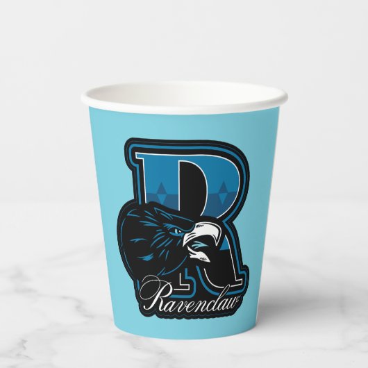 Gobelets En Papier HARRY POTTER™ | Badge sportif RAVENCLAW™ (Verso)