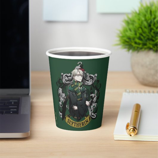 Gobelets En Papier HARRY POTTER™ | Blason de la maison de Draco Malfo (Insitu)