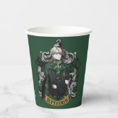 Gobelets En Papier HARRY POTTER™ | Blason de la maison de Draco Malfo (Recto)