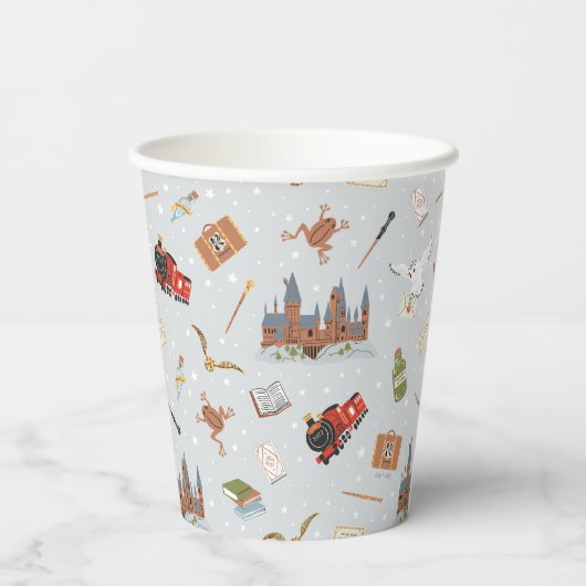 Gobelets En Papier Harry Potter Cartoon Hogwarts Pattern (Verso)