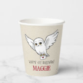 Gobelets En Papier Harry Potter | Hedwig Special Delivery Birthday (Verso)