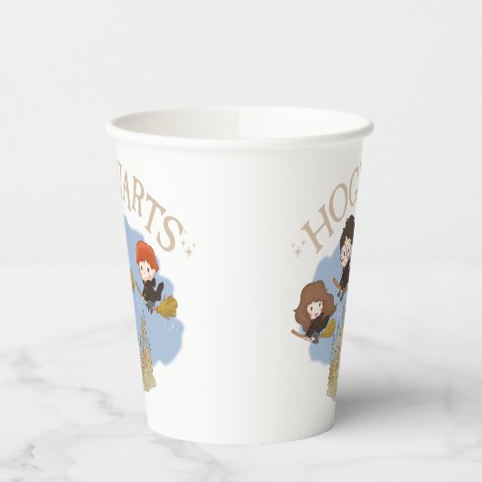 Gobelets En Papier HARRY POTTER™, Hermione & Ron Fly Over HOGWARTS™ (Gauche)