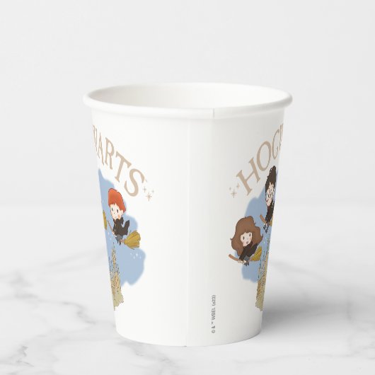 Gobelets En Papier HARRY POTTER™, Hermione & Ron Fly Over HOGWARTS™ (Droite)