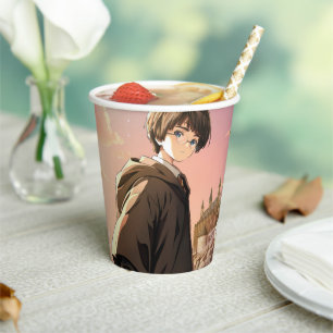 Gobelets En Papier HARRY POTTER™ Hermione & Ron HOGWARTS™ Scène d'Ani