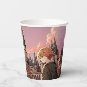 Gobelets En Papier HARRY POTTER™ Hermione & Ron HOGWARTS™ Scène d'Ani (Verso)